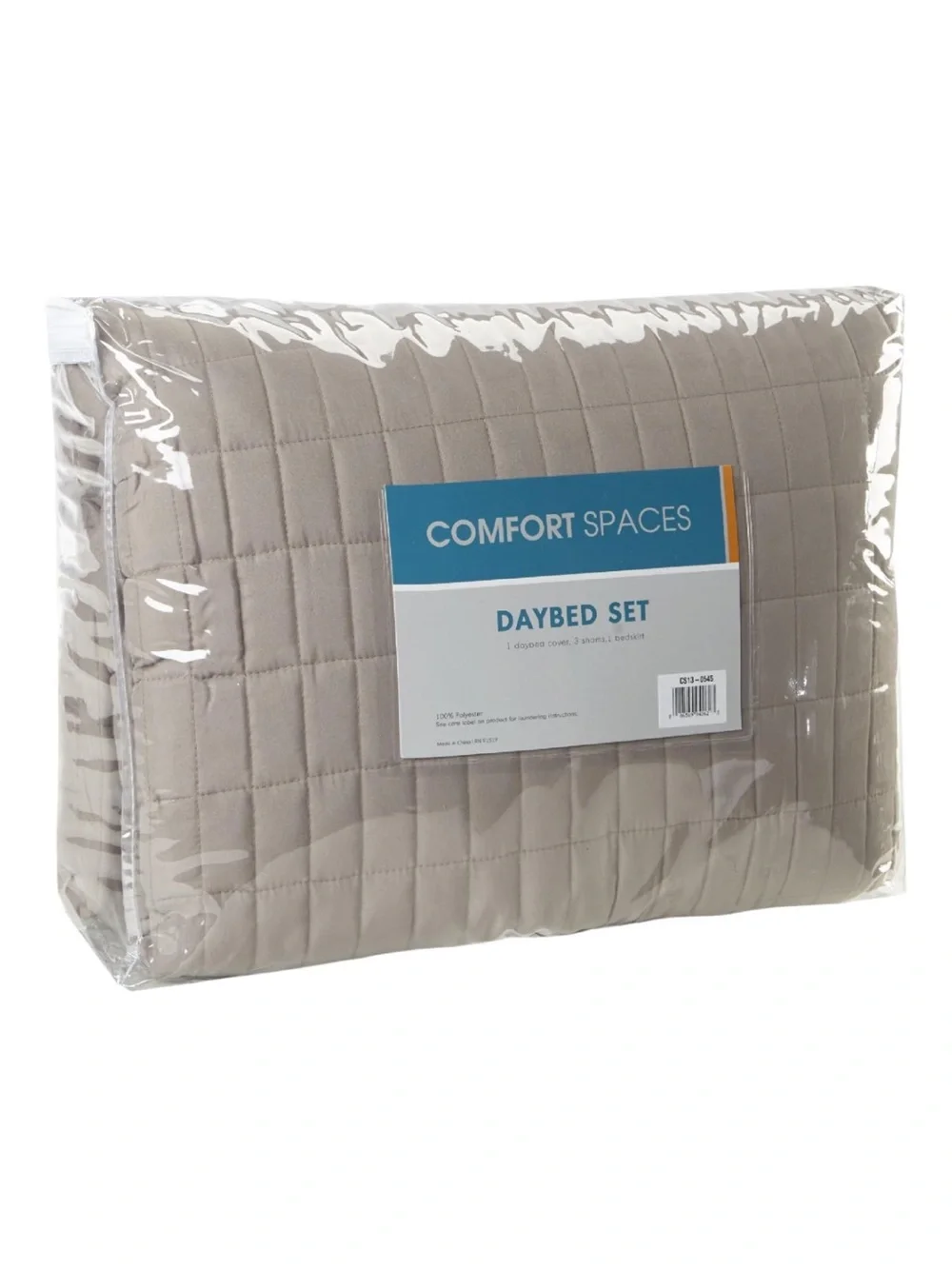 Taupe Quilted Daybed Coverlet Set - Soft Neutral Bedding